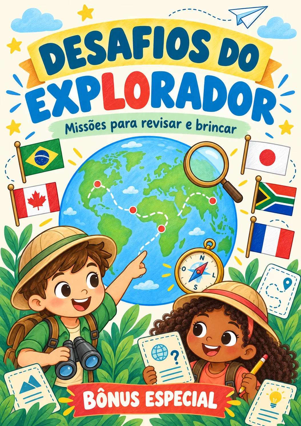 Capa real do bônus Desafios do Explorador
